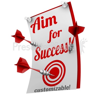 Darts Shot Into Custom Poster Presentation clipart