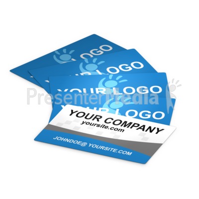 Business Cards Laid Out Presentation clipart