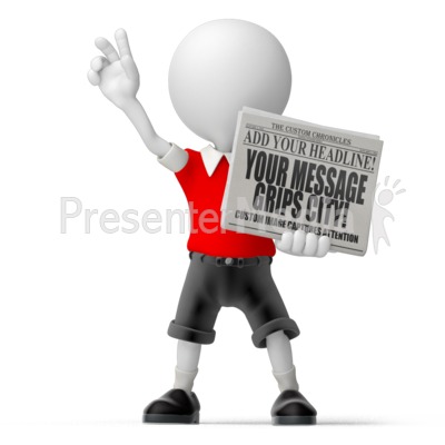 Paperboy Newspaper Presentation clipart