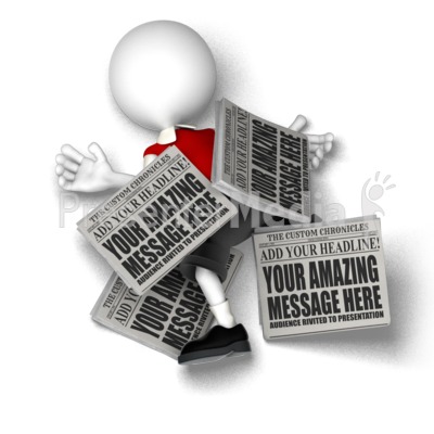 Overwhelming News Presentation clipart