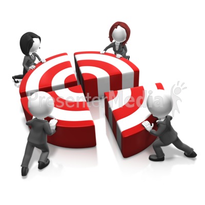 Push The Bullseye Presentation clipart