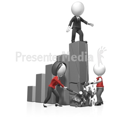 Figures Break Bar Graph Presentation clipart