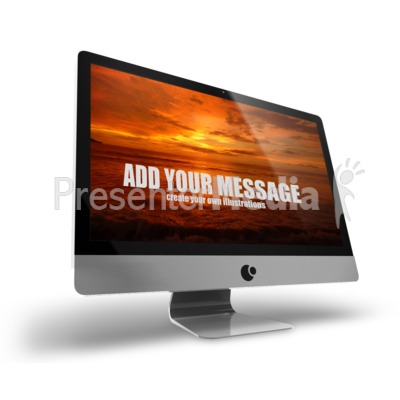 Computer Monitor 16 9 Presentation clipart