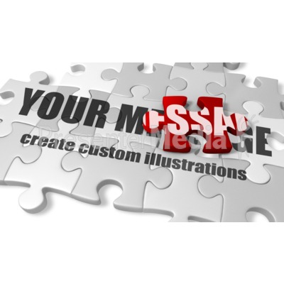 Custom Puzzle Pieces Presentation clipart