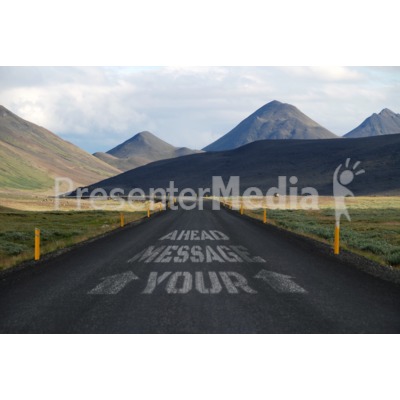 Road Message Presentation clipart