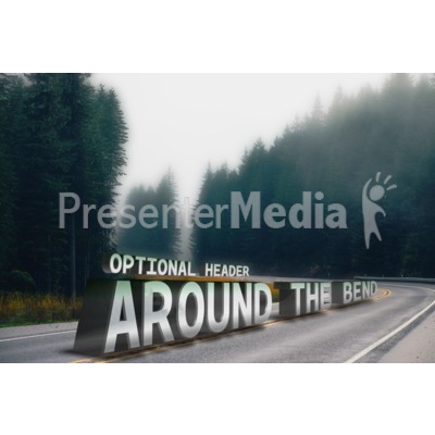 Around The Bend Custom Text Presentation clipart
