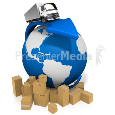 World Truck Arrow Presentation clipart
