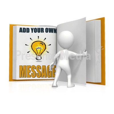 Figure Turning Custom Page Presentation clipart