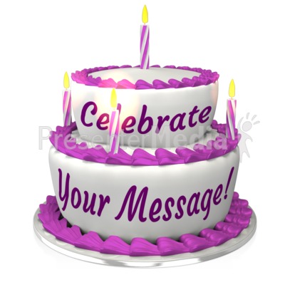 Birthday Cake Custom Presentation clipart