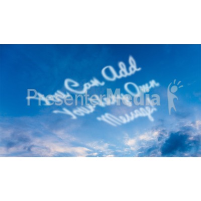 Skywriting Presentation clipart