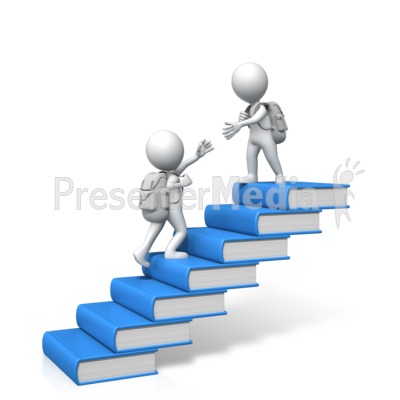 Student Helping Another Books Presentation clipart