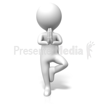 Figure Peaceful Pose Presentation clipart