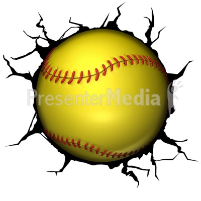 Softball Break Through Presentation clipart