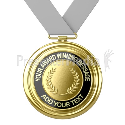 Gold Medal Custom Presentation clipart