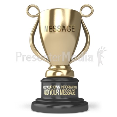 Gold Trophy Custom Presentation clipart