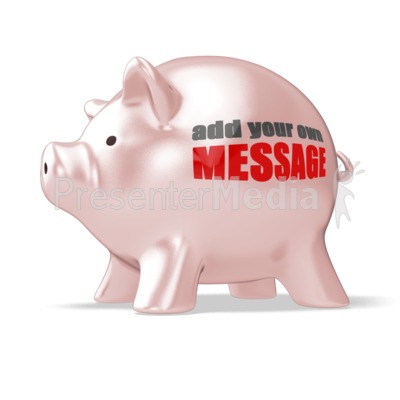 Piggy Bank Custom Presentation clipart