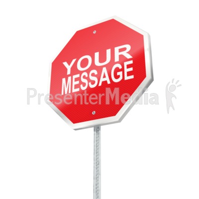 Stop Sign Custom Presentation clipart