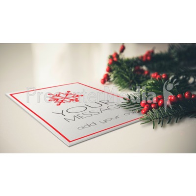 Card With Berries Presentation clipart