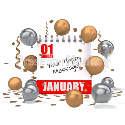Party Calendar Presentation clipart