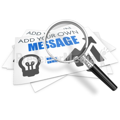 Paper Custom Magnify Presentation clipart