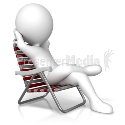 Relaxation In A Chair Presentation clipart