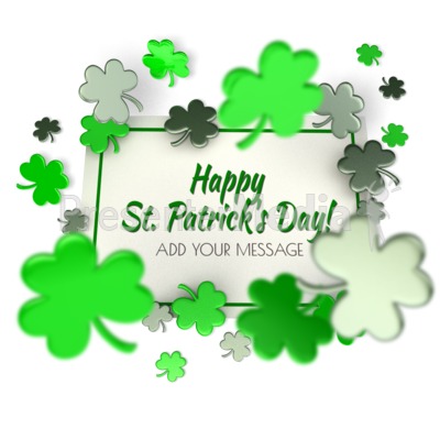 Shamrock Sign Presentation clipart