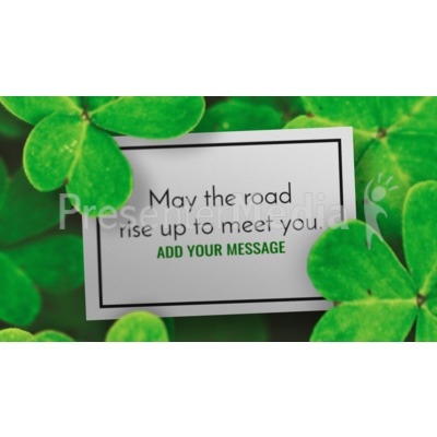 Clover Meadow Sign Presentation clipart