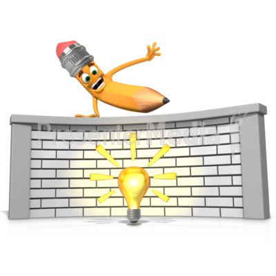 Getting Over Idea or Writers Block Presentation clipart