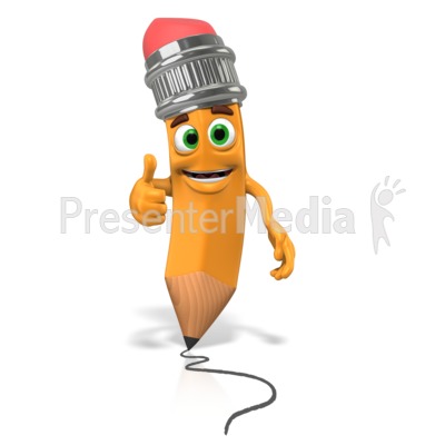 Scribbles The Pencil Mark Presentation clipart