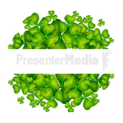 Clover Patch Insert Presentation clipart