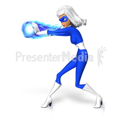 Supergal Fireball Energy Presentation clipart