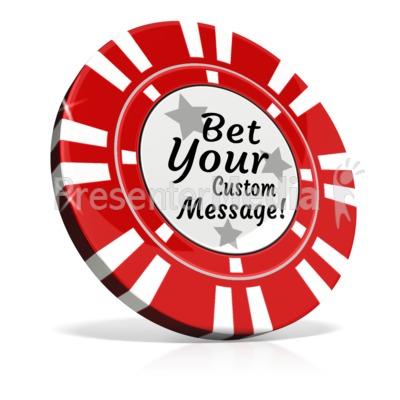 Custom Poker Chip Presentation clipart