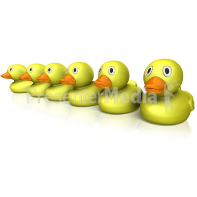 Ducks In A Row Presentation clipart