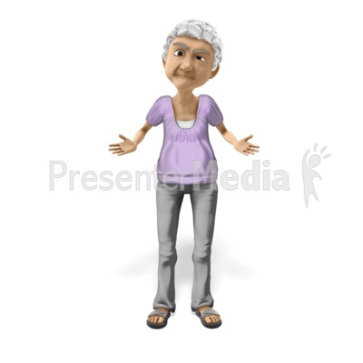 Bernice Puzzled Question Presentation clipart