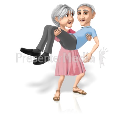 Martha Carrying Bert Presentation clipart