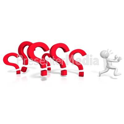 Running From The Questions Presentation clipart