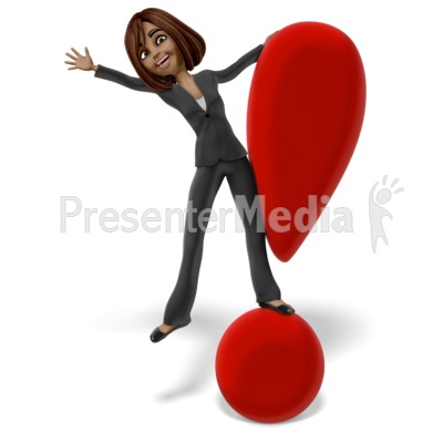 Talia Exclamation Mark Presentation clipart