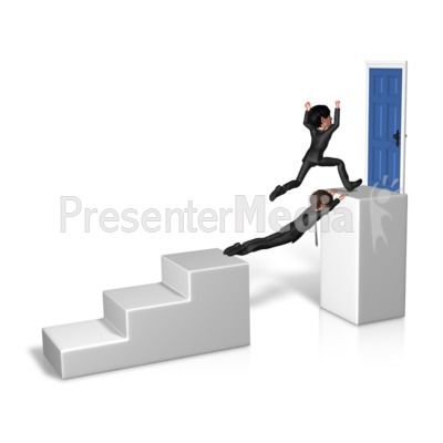 Goal Overcome Obstacle Presentation clipart