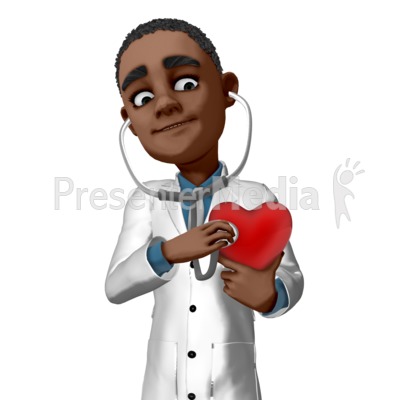 Ethan Checking Heart Presentation clipart