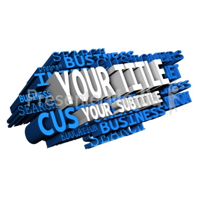 Extruded Custom Text Presentation clipart
