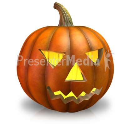 Simple Pumpkin Light Presentation clipart