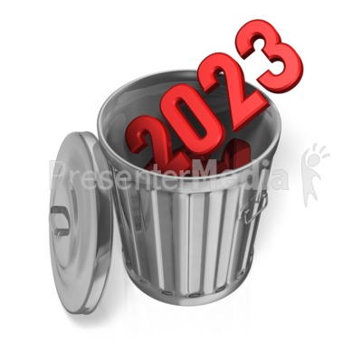 Last Year Garbage Can Custom Presentation clipart