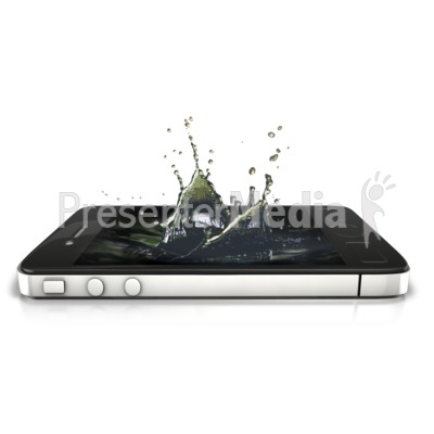 Phone Splash Presentation clipart