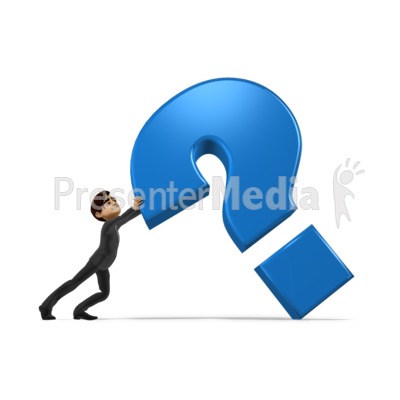 Holding Up Question Mark Presentation clipart