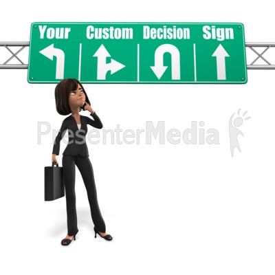 Woman Sign Decision Presentation clipart