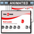 Red Leader PowerPoint template