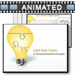 Puzzle Piece Light Bulb Assemble - PowerPoint Template