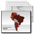 South America Map Tool Kit PowerPoint template