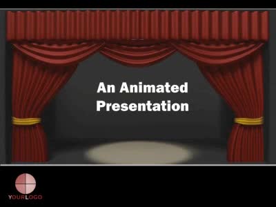 Free animated curtains powerpoint slides