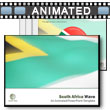 South Africa Flag PowerPoint template